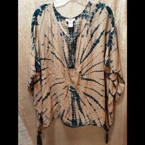 Entro Unisex Tie Dyed Boho Top